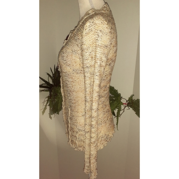 BCBGMaxAzria EarthTones Knit Button Down Sweater - Picture 4 of 8